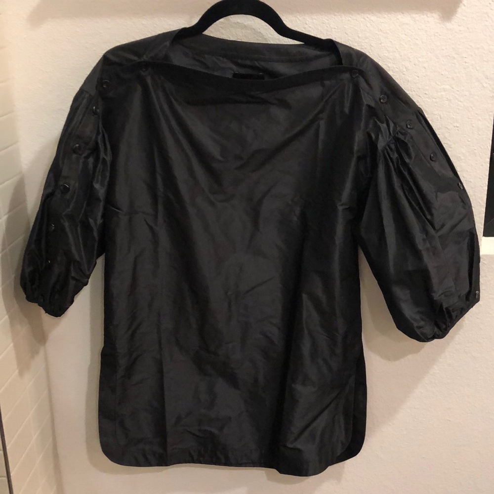 Rachel Comey Black Puff-Sleeve Top